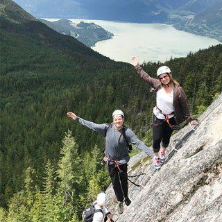Via Ferrata with Mike last summer