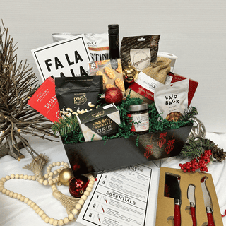 A Christmas Charcuterie Gift Basket