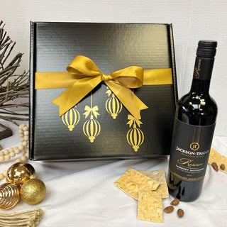 An Ornamental Holiday Wine Gift Box