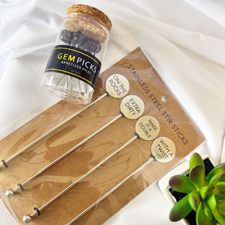 Stainless Steel Cocktail Stir Sticks
