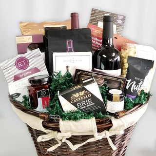 A Wine Enthusiast 2 Bottle & Gourmet Gift Basket