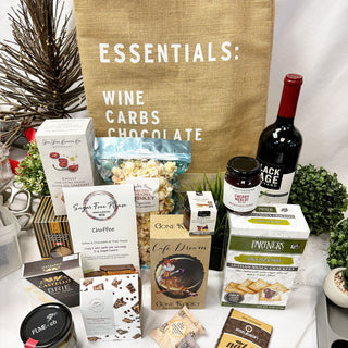 Our Essentials: Wine, Carbs & Chocolate Market Tote