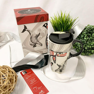Indigenous Designed Whale Ceramic 'Perfect Mug'