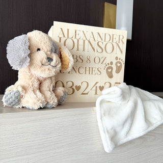 Cherished Beginnings: Fully Personalized Baby Keepsake Box