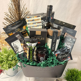 A Midnight Indulgence: Wine & Gourmet Gift Basket