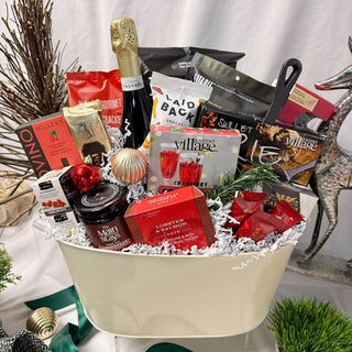 Holiday Bubbles & Bites Gourmet Gift Basket