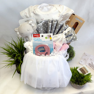 Tutus & Rainbows Baby Girl Gift Basket