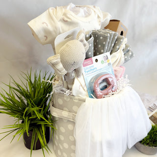 Tutus & Rainbows Baby Girl Gift Basket