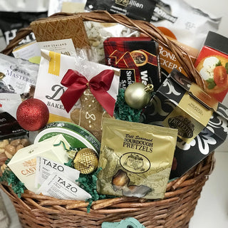 A Holiday Hamper Gift Arrangement