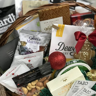 A Holiday Hamper Gift Arrangement