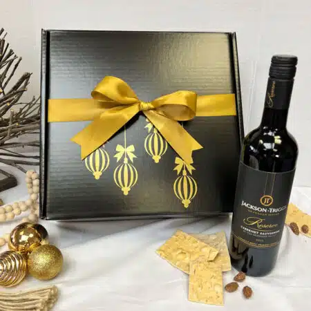 Gold Ornamental Holiday Gift Box by Vancouver Gift Baskets