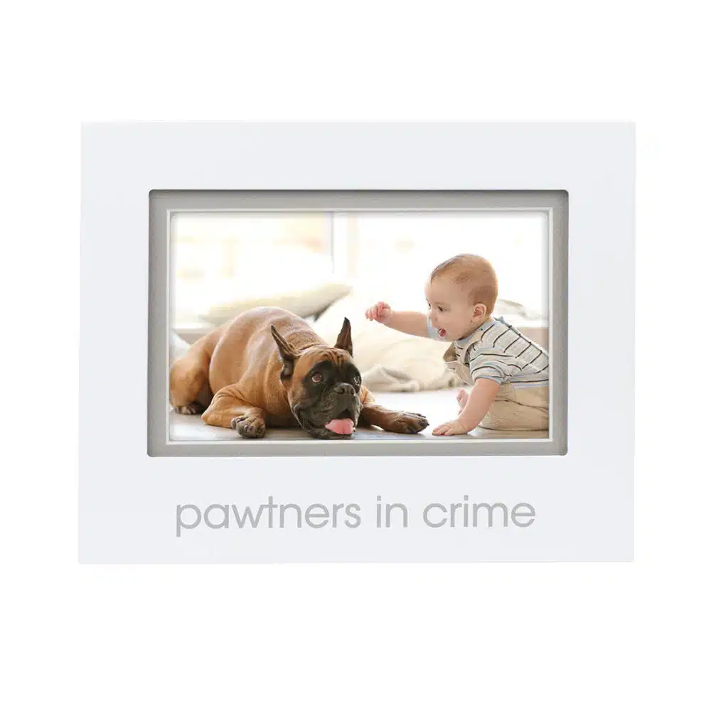 Pawters in Crime Frame at Vancouver GIft Baskets Newborn Baby Gift