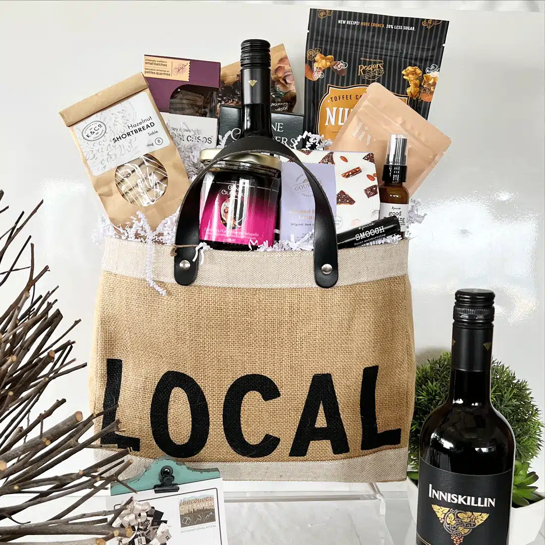 LOCAL Gourmet and Wine Tote Bag by VancouverGiftBaskets.com