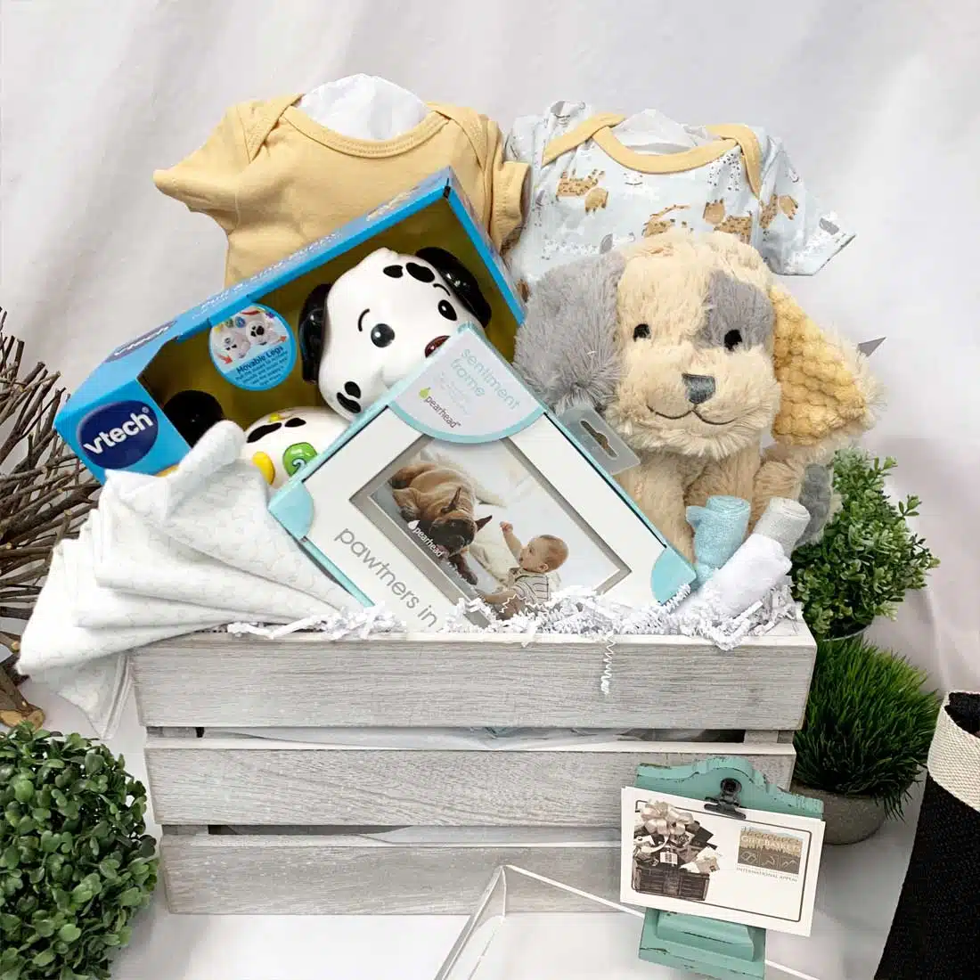 Pawtners in Crime Baby Gift Basket