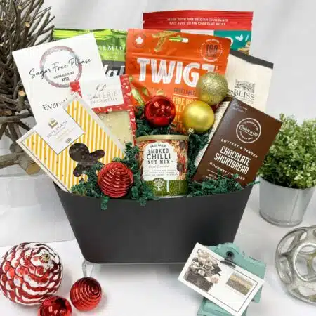 Seasonal Snacktime Splendor Gift Basket by Vancouver Gift Baskets