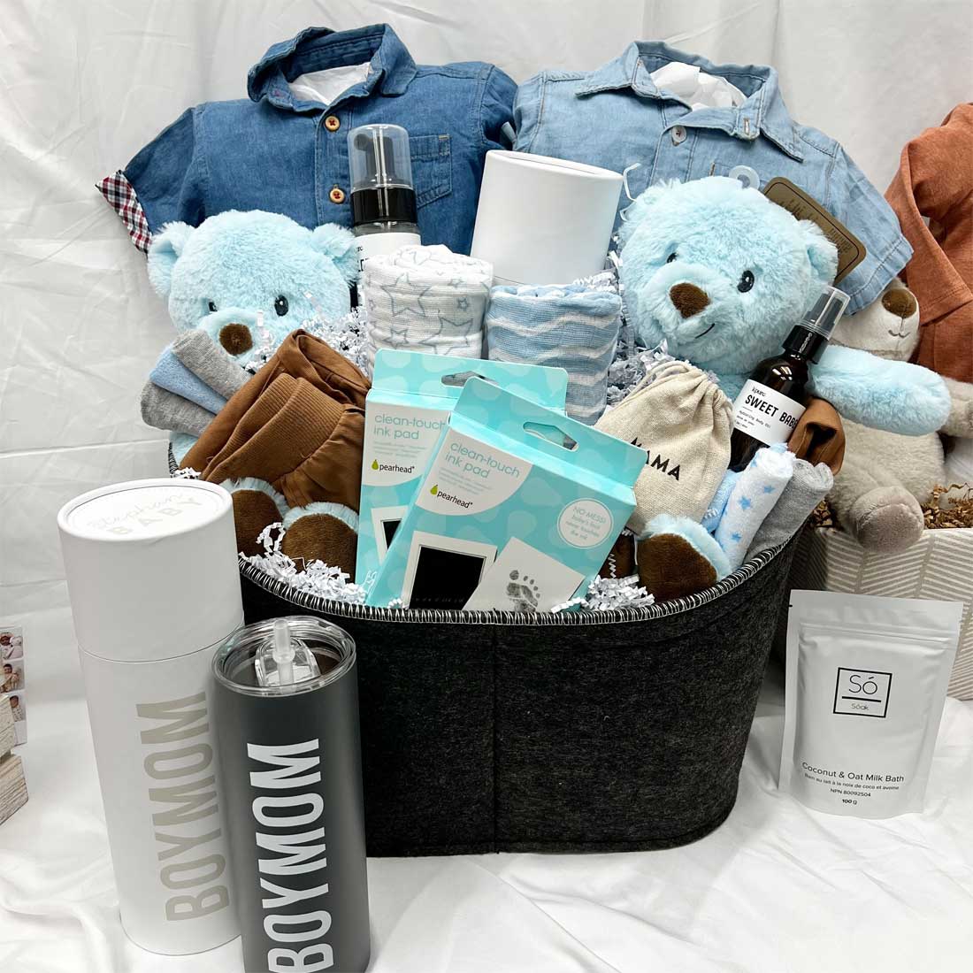 Twice the Fun! Twin Newborn Gift Basket - Vancouver Gift Baskets