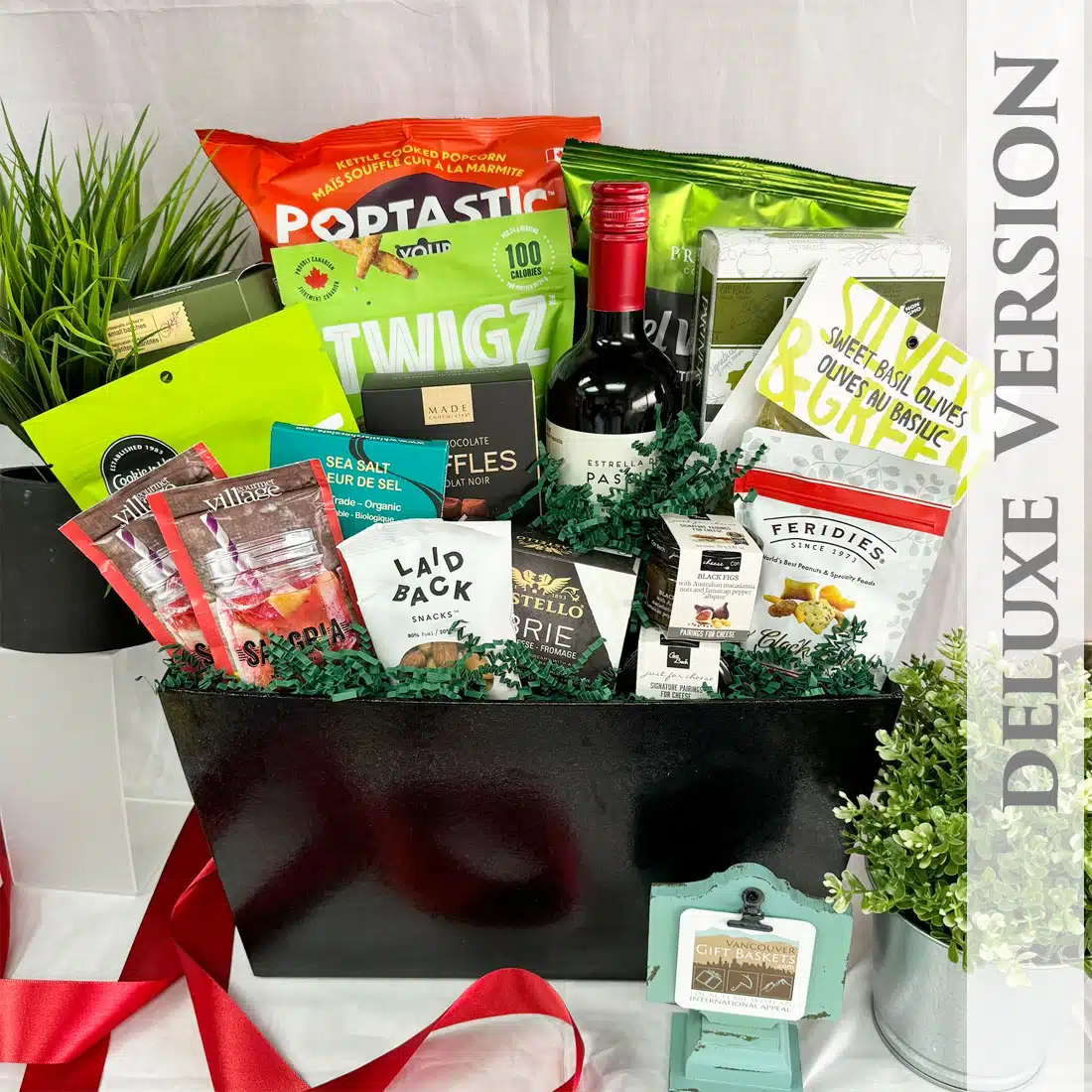 Abundant Appreciation Wine Gift -Deluxe by Vancouver Gift Baskets