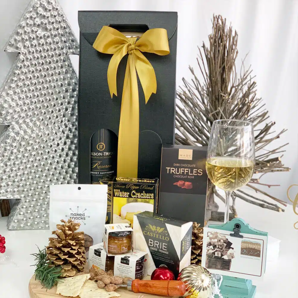 Golden Cheers Wine Gift Box - Vancouver Gift Box