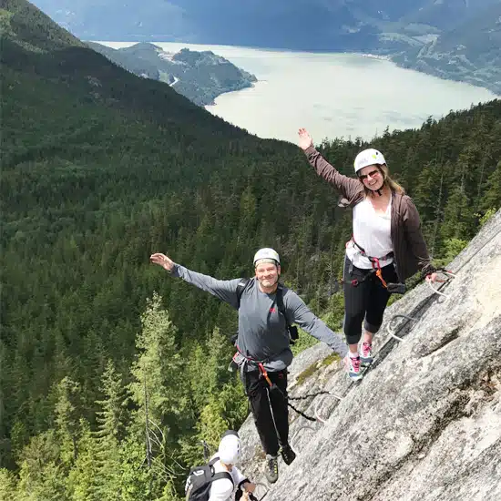 Via Ferrata with Mike last summer 